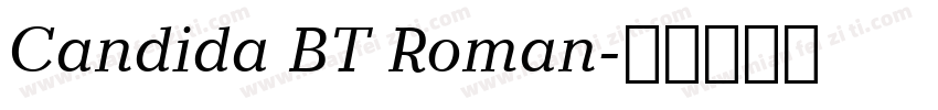 Candida BT Roman字体转换